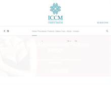 Tablet Screenshot of iccm.com.au