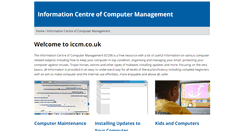 Desktop Screenshot of iccm.co.uk
